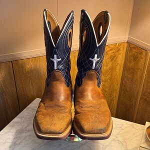 Twisted Men’s Western Leather Work Boots Soft Toe Size 14 D